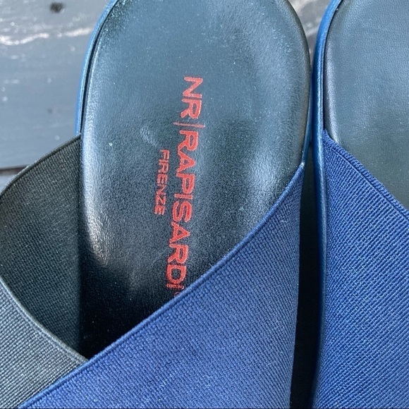 NR Rapisardi Color Block Leather Platform Sandals - Picture 6 of 10